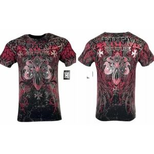 Xtreme Couture By Affliction Herren T-Shirt Lifetaker Y2K, Rot